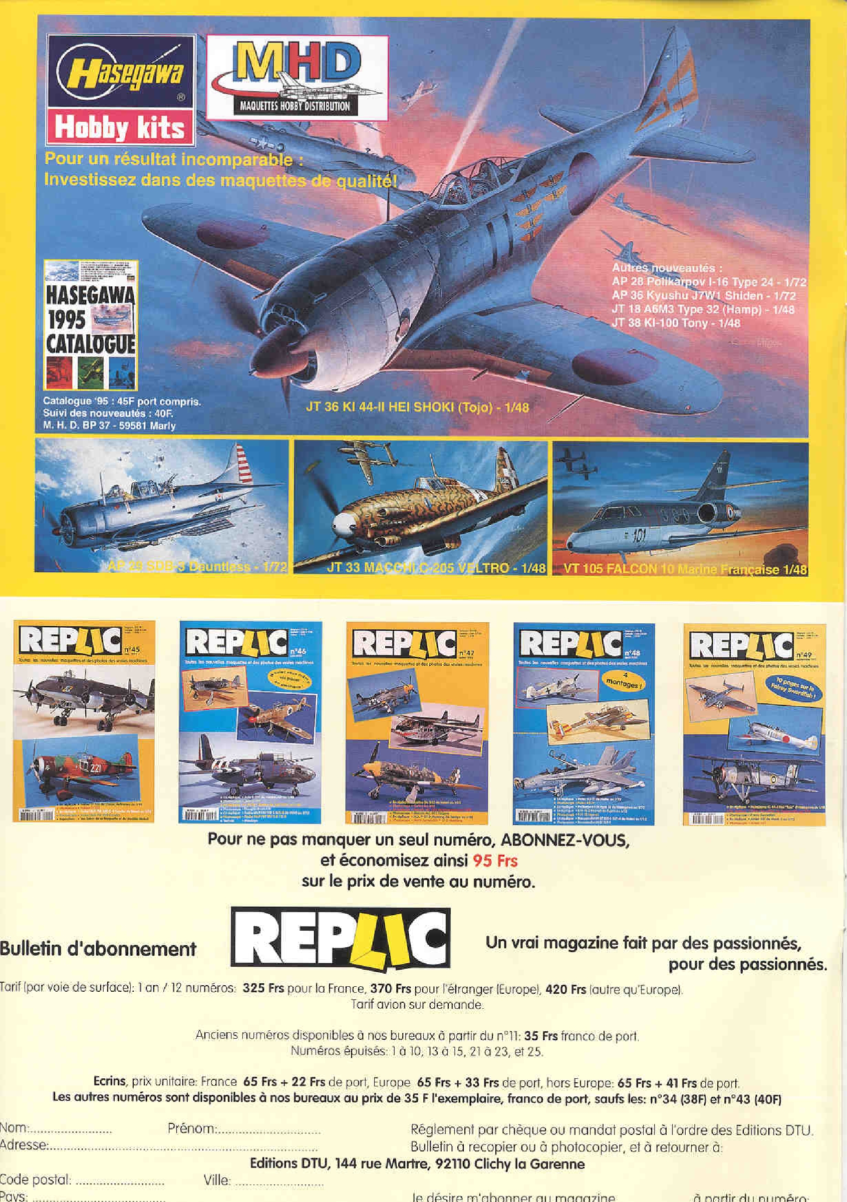 Replic 050 - S-3A Viking, FIAT GR-42, Henshel Hs-129B-2, SBD-3 Dountless